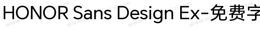 HONOR Sans Design Ex字体转换